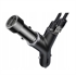Y Type Dual USB Cigarette Lighter Extended Car Charger