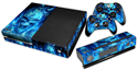 Blue Skull Oil Painted Designer Skin Vinyl sticker for  PS4 console and  controller 