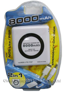 FirstSing  NL025  8000mAH Emergency Charger  for  NDS Lite/PSP 
