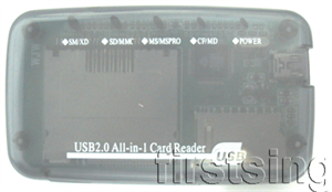 Agrandir l'image de FirstSing  RC003 USB 2.0 All-in-1 card reader / writer Image de FirstSing  RC003 USB 2.0 All-in-1 card reader / writer