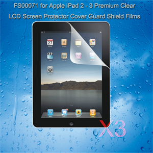 Show details for FirstSing  FS00071  for iPad 2 Clear LCD Screen Protector Cover Picture of FirstSing  FS00071  for iPad 2 Clear LCD Screen Protector Cover