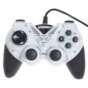 Show details for FirstSing FS10032 Dual-Shock USB 2.0 Joypad Controller Gamepad for PC (Black + White) Picture of FirstSing FS10032 Dual-Shock USB 2.0 Joypad Controller Gamepad for PC (Black + White)