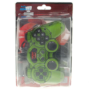 Show details for FirstSing FS10035 USB 2.0 Shock Joypad Controller Gamepad for PC (Green + Black) Picture of FirstSing FS10035 USB 2.0 Shock Joypad Controller Gamepad for PC (Green + Black)