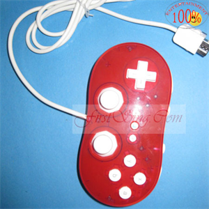 Agrandir l'image de FirstSing FS19202 Transparent Red Classic Controller for Wii Image de FirstSing FS19202 Transparent Red Classic Controller for Wii