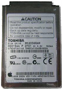 Show details for FirstSing FS09199 60GB Hard Drive MK6006GAH for iPod Picture of FirstSing FS09199 60GB Hard Drive MK6006GAH for iPod