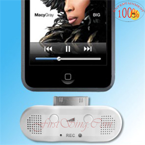 Show details for FirstSing FS27014 Mic Speaker for iPhone 3G S/iPhone 3G/iPhone/iPod Picture of FirstSing FS27014 Mic Speaker for iPhone 3G S/iPhone 3G/iPhone/iPod