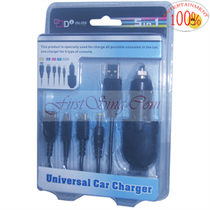 Agrandir l'image de FirstSing FS25089 5 in 1 Car Charger for NDSi/NDS/NDSL/PSP/USB Image de FirstSing FS25089 5 in 1 Car Charger for NDSi/NDS/NDSL/PSP/USB