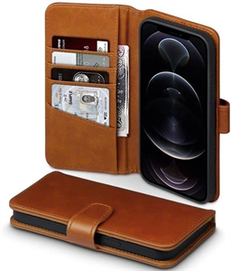Show details for Leather Folio Flip Cover Case for iPhone 12 Mini Picture of Leather Folio Flip Cover Case for iPhone 12 Mini