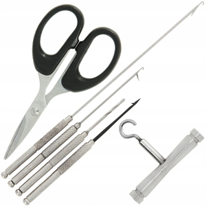 Show details for Deluxe Baiting Needle Braid Scissor Tool Set Picture of Deluxe Baiting Needle Braid Scissor Tool Set