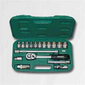 Show details for 17 Pieces Socket wrench set Picture of 17 Pieces Socket wrench set