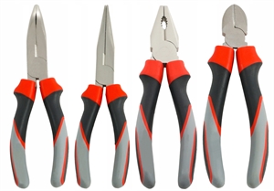 Показать информацию о 4 Pieces Pliers Set 180mm Изображение 4 Pieces Pliers Set 180mm