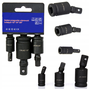 Picture of 3 Piece Impact Universal Joint Set