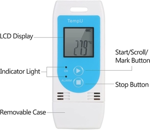 USB Temperature Humidity Data Logger Reusable RH TEMP Datalogger