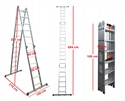 Image de Professional Articulated Ladder 4x6, 684 CM