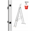 Picture of Ladder Aluminum Ladder 3x16 for Stairs 150 kg + hook