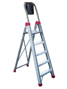 Agrandir l'image de Professional Alminum Ladder 5 Steps Image de Professional Alminum Ladder 5 Steps
