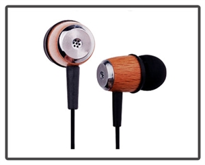 Show details for Wooden Earphones Picture of Wooden Earphones