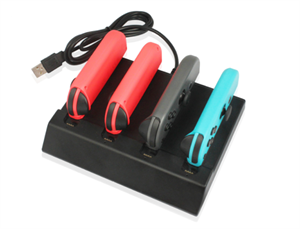Show details for Firstsing Charging Dock for Nintendo Switch Joy-Con Grips Controller Handle Charger 4in1 Picture of Firstsing Charging Dock for Nintendo Switch Joy-Con Grips Controller Handle Charger 4in1