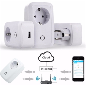 Agrandir l'image de Firstsing Remote Control Timer Switch WiFi Plug Smart Outlet USB Power Socket for IOS Android Image de Firstsing Remote Control Timer Switch WiFi Plug Smart Outlet USB Power Socket for IOS Android