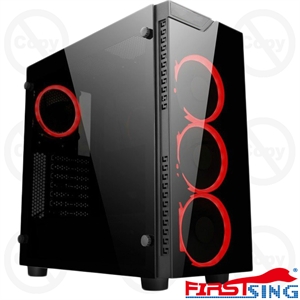 Show details for Firstsing Tempered Glass Side Panel Desktop ATX MID Tower Gaming PC Computer Case Picture of Firstsing Tempered Glass Side Panel Desktop ATX MID Tower Gaming PC Computer Case