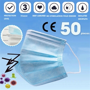 Show details for Disposable 3-Ply Face Mask Respirator Surgical Medical Dust Mask Firstsing Picture of Disposable 3-Ply Face Mask Respirator Surgical Medical Dust Mask Firstsing