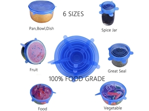 Show details for SILICONE HERMETIC COVER FOR FOOD Picture of SILICONE HERMETIC COVER FOR FOOD