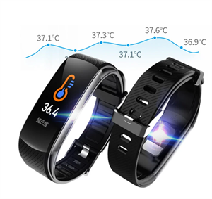 Picture of Smart Body Temperature Measure Watch Blood Heart Rate Fitness Waterproof Smart Bluetooth bracelet for IOS Android