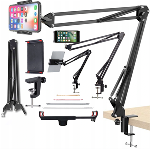 Show details for Universal Phone Holder Bracket Adjustable Durable Tablet Stand Picture of Universal Phone Holder Bracket Adjustable Durable Tablet Stand