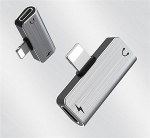 Customized Lightning To Double L Apple Audio Adapter Customized Lightning To Double L Apple Audio Adapter