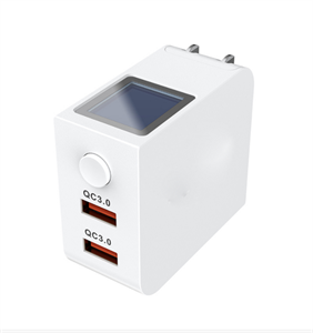 Show details for Dual QC3.0 Intelligent Screen Display Charger Picture of Dual QC3.0 Intelligent Screen Display Charger