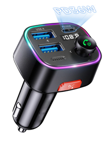 Show details for Bluetooth 5.3 FM Transmitter 48W  Car Charging Adapter Picture of Bluetooth 5.3 FM Transmitter 48W  Car Charging Adapter