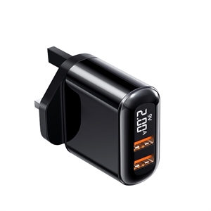 Show details for Dual USB Wall Charger QC 3.0 Fast Plug Power Adapter Picture of Dual USB Wall Charger QC 3.0 Fast Plug Power Adapter
