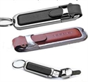 Picture of Metallic leather flash disk