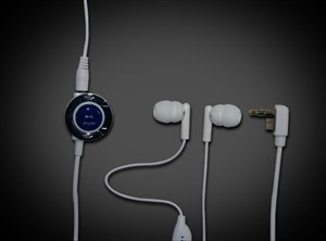 Picture of PSP2000 headphones with remote control and microphone