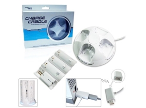 Wii remote controller charge cradle