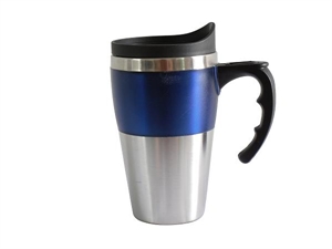 Picture of STAINLESS STEEL INNER PLASTIC OUTER MUG