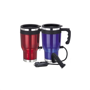 STAINLESS STEEL INNER PLASTIC OUTER MUG