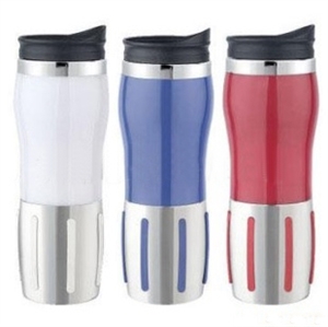 Picture of STAINLESS STEEL INNER PLASTIC OUTER MUG