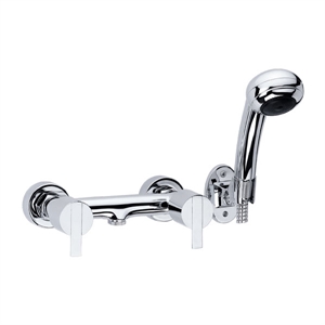 Изображение Double handle in-wall shoer mixer