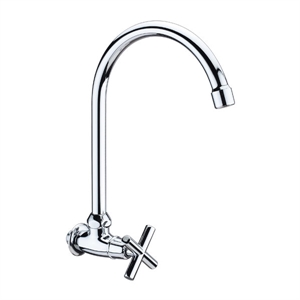 Wall mounted kitchen tap