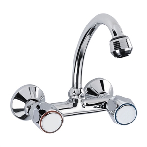 Double handle bathtub mixer
