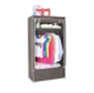 Image de Metal Frame Hanging Folding Clothes Wardrobe With Drawers