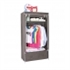 Image de Metal Frame Hanging Folding Clothes Wardrobe With Drawers