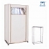 White Assemble Plastic Folding Portable Wardrobe の画像