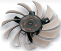 80mm Transparent Fan VGA Video Card Cooling Fan の画像