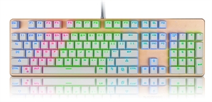 Show details for Mixed light Aluminium panel waterproof mechanical game keyboard Picture of Mixed light Aluminium panel waterproof mechanical game keyboard