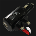 Picture of British regulatory Dual USB Car Travel Charger Combo