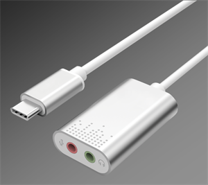 Show details for Type-C USB-C to External Stereo Sound Aluminum Converter Picture of Type-C USB-C to External Stereo Sound Aluminum Converter