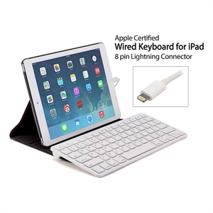 MFi Certified Plug-n-Go Wired Keyboard with 8 pin Laptop for iPad air MFi Certified Plug-n-Go Wired Keyboard with 8 pin Laptop for iPad air
