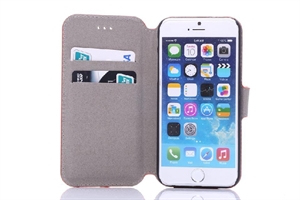 Изображение New Magnetic Flip Stand PC+PU  Korean-style Leather Case Cover for iPhone6